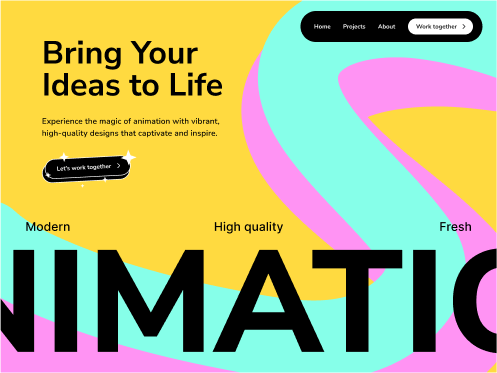 Animation project preview